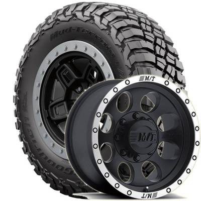 BF Goodrich - 285/70R17 BFG Mud Terrain KM3 on 17x9 M/T Classic Baja Lock