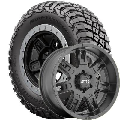 BF Goodrich - 285/70R17 BFG Mud Terrain KM3 on 17x9 M/T Sidebiter II