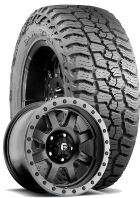 Mickey Thompson - LT305/65R17  M/T Baja Boss A/T on 17x8.5  Fuel Trophy 551 Black