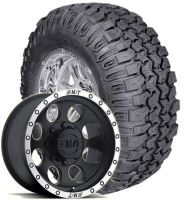 Interco Tire - 33x12.50R15 Interco Trxus MT Radial on M/T Classic Baja Lock Wheels