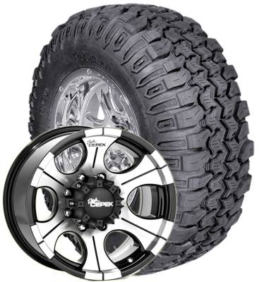 Interco Tire - 33x12.50R15 Interco Trxus MT Radial on Dick Cepek DC-2 Wheels