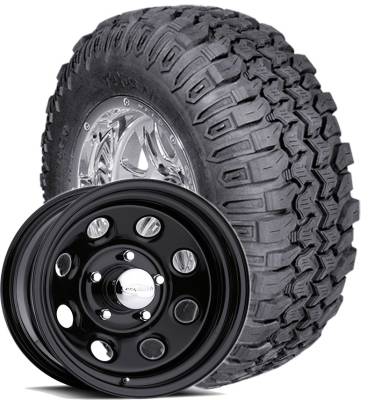 Interco Tire - 33x12.50R15 Interco Trxus MT Radial on US Steel Mountain Crawler Wheels