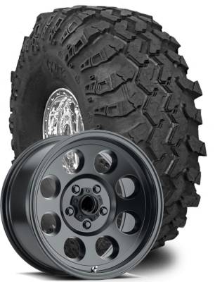 Interco Tire - 33x13.50R18 Interco Irok Radial on DR Tracker II Black Wheels