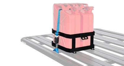 Rhino-Rack USA - Rhino-Rack USA 43151 Double Jerry Can Holder