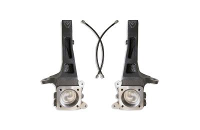 MaxTrac Suspension - MaxTrac Front Lift Spindles W/ Extended Brake Lines - 4" Lift Height 2006-2014 Toyota Fj Cruiser 2WD