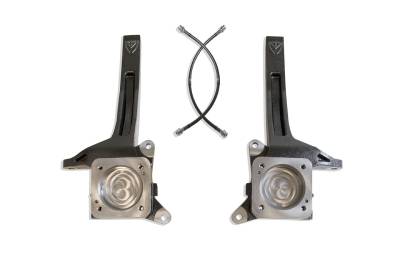 MaxTrac Suspension - MaxTrac Front Lift Spindles W/ Extended Brake Lines - 3.5" Lift Height 2007-2020 Toyota Tundra 2WD MaxPro Kit (MaxTrac Shocks)