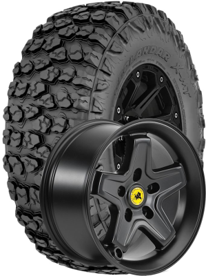 Yokohama Tire - 35x12.50R17 Geolandar X-MT on 17x8.5  AEV Pintler Black