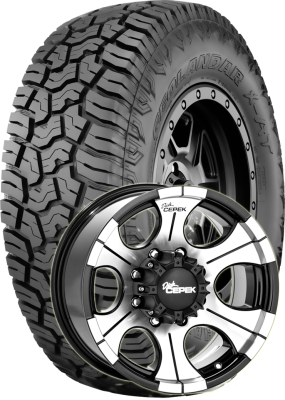 Yokohama Tire - 35x12.50R17 Geolandar X-AT on 17x9 Dick Cepek DC-2