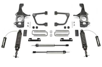 Fabtech - Fabtech K7076DL Uniball UCA Lift System w/Shocks - 2016-19 TOYOTA TUNDRA 4WD TRD PRO