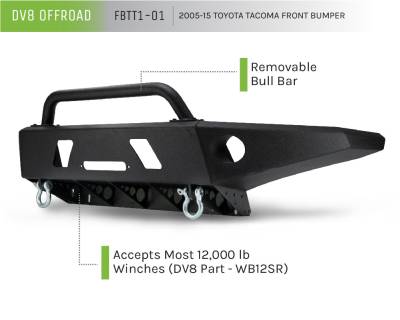 DV8 Offroad - Toyota Front Bumper Tacoma 2005-2015