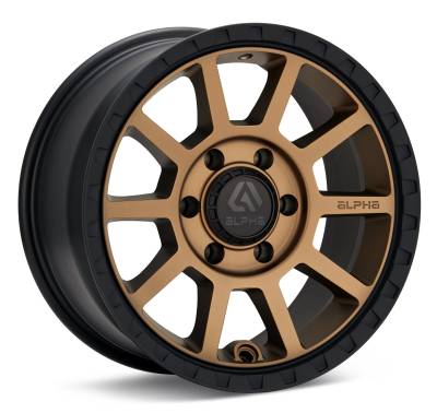 ALPHAequipt Wheel - 15X7 5X100 +15 BRONZE  FOXTROT - BLACK LIP