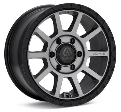 ALPHAequipt Wheel - 15X7 5X100 +15 LIGHT GREY  FOXTROT - BLACK LIP