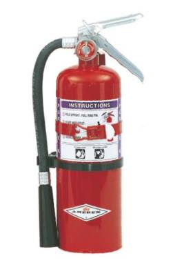 Amerex Fire Extinguishers - Amerex Fire Extinguisher - Red 5 LB Purple K Chemical - B479T