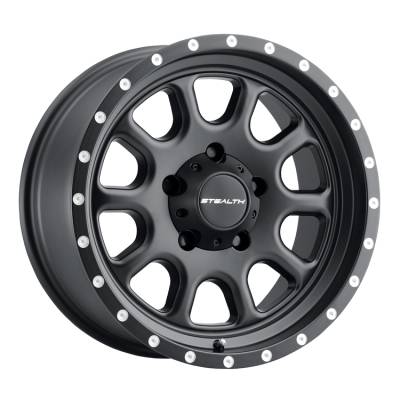 Desert Rattler Aluminum - 17X8.5 Stealth 771  Daytona 5X4.5 - 4.75"BS