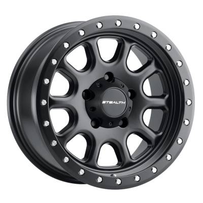 Desert Rattler Aluminum - 17X8.5 Stealth 771  Daytona Beadlock 5X4.5 - 4.75"BS