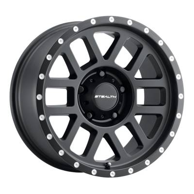 Desert Rattler Aluminum - 17X8.5 Stealth 772  Mesh 5X5.0 - 4.75"BS