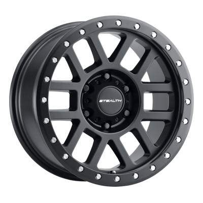 Desert Rattler Aluminum - 17X8.5 Stealth 772  Mesh Beadlock 5X5.0 - 4.75"BS