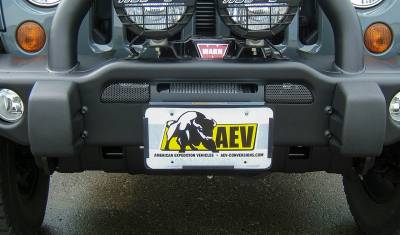 AEV - AEV JK Roller Fairlead License Plate Mount