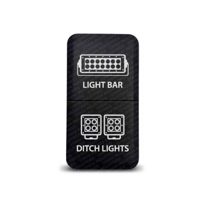 CH4x4 - CH4x4 Dual Push Switch for Toyota – Light Bar & Ditch Lights Symbol