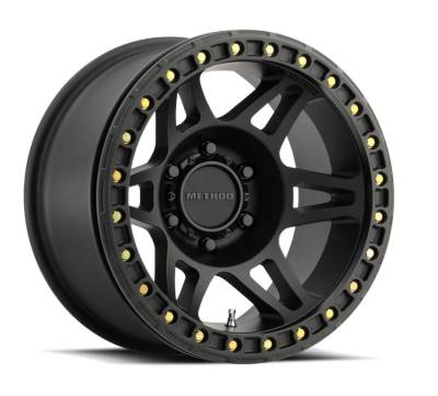 Method Racing Wheels - 17x9 Method MR106 Beadlock - 5x5  3.5"BS - MATTE BLACK