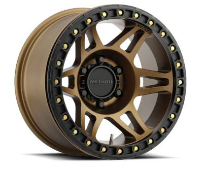 Method Racing Wheels - 17x9 Method MR106 Beadlock - 5x5  3.5"BS - METHOD BRONZE