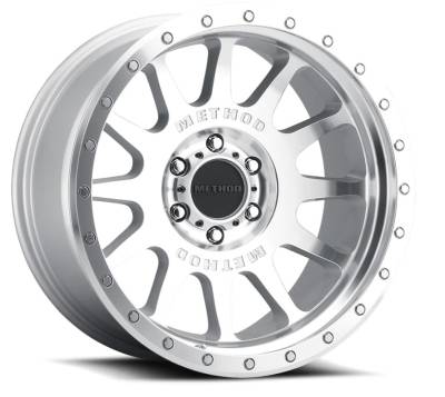 Method Racing Wheels - 20x10 Method MR605 NV - 5x5.5  4.55"BS - MACHINED - CLEAR COAT