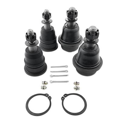 Apex Chassis - Apex Chassis Chevy/GMC Super HD Ball Joint Kit  Front Upper/Lower (2) BJ143 (2) BJ144 For 02-06 Avalanche 2500 01-06 Silverado/Seirra 1500 HD