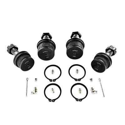 Apex Chassis - Apex Chassis Dodge Ram Super HD Ball Joint Kit Front Upper/Lower (2) BJ132 (2) BJ139 For 94-99 RAM 2500/3500