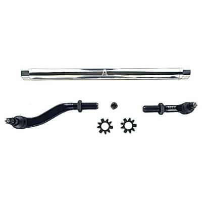 Apex Chassis - Apex Chassis K 2.5 Ton Extreme Duty Yes Flip Drag Link Assembly in Polished Aluminum Fits 07-18 Jeep Wrangler JK Fits a axles with a lift of