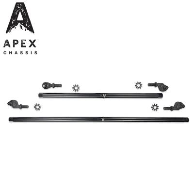 Apex Chassis - Apex Chassis Wrangler 1 Ton Steering Kit No Flip Steel For 07-18 Wrangler JK