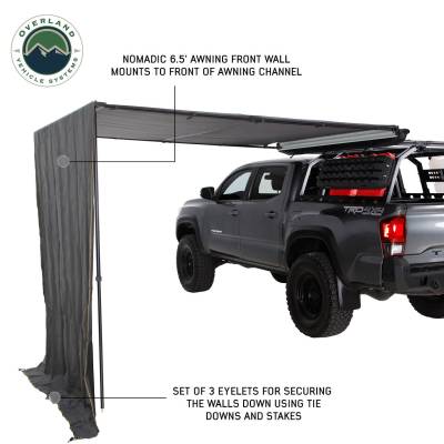 Overland Vehicle Systems - Nomadic Awning Wall 2.0 - 6.5' Wall 2.0 x 2.5