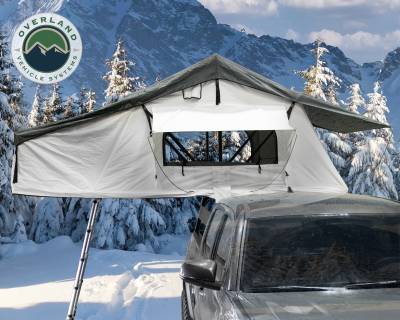 Overland Vehicle Systems - OVS Nomadic 3 Extended Roof Top Tent With Annex - White