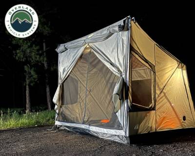 Overland Vehicle Systems - P.S.T. Portable Safari Large Quick Deploying Gray Ground Tent