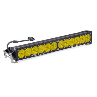 Baja Designs - Baja Designs 20 Inch LED Light Bar Single Amber Straight Wide Driving Combo Pattern OnX6