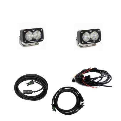 Baja Designs - Baja Designs Jeep JL LED Light Kit Reverse Kit Dual S2 Sport W/C For 18-Pres Wrangler JL