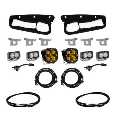 Baja Designs - Baja Designs Bronco Amber SAE Fog Pocket Kit 21-Up Ford Bronco