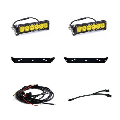 Baja Designs - Baja Designs 10 Inch Onx6 D/C Amber Behind Grill Kit fits 21-On Ford Raptor