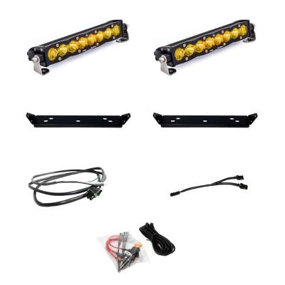 Baja Designs - Baja Designs 10 Inch S8 D/C Amber Behind Grill Kit fits 21-On Ford Raptor