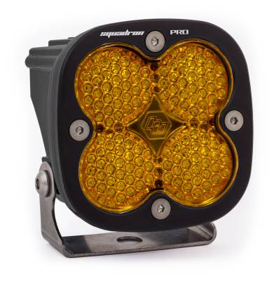 Baja Designs - Baja Designs LED Light Pod Black Amber Lens Work/Scene Pattern Squadron Pro