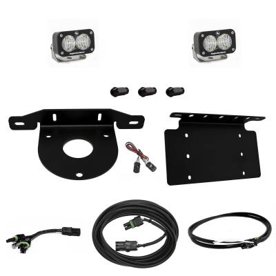 Baja Designs - Baja Designs Bronco Dual S2 Sport W/C Reverse Kit w/Lic Plate w/Upfitter 21-Up Ford Bronco