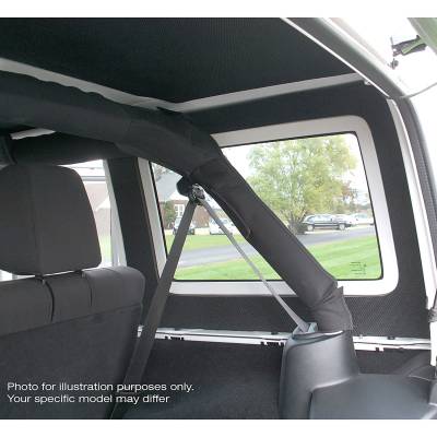 DEI - DEI '11-'18 Wrangler JK 4-Door - Black Original Finish Rear Side Window Kit