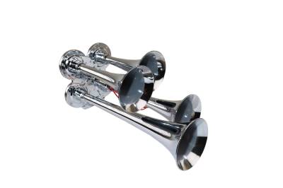 Kleinn Automotive Air Horns - Kleinn Automotive Air Horns 141 Chrome Quad Horn