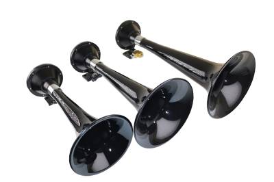 Kleinn Automotive Air Horns - Kleinn Automotive Air Horns 230 Black Triple Horn