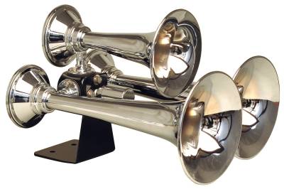 Kleinn Automotive Air Horns - Kleinn Automotive Air Horns 501 Chrome Triple Horn