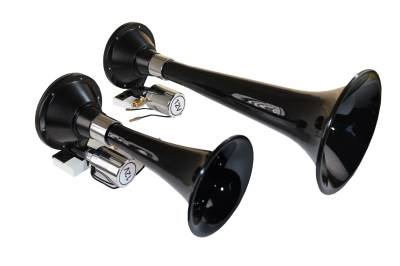 Kleinn Automotive Air Horns - Kleinn Automotive Air Horns 220 Black Dual Horn