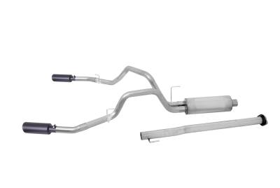 Gibson Performance - Gibson Performance 65648B Black Elite Cat-Back Dual Split Exhaust System