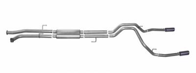 Gibson Performance - Gibson Performance 67402B Black Elite Cat-Back Dual Split Exhaust System