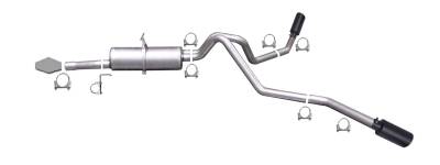 Gibson Performance - Gibson Performance 69004B Black Elite Cat-Back Dual Extreme Exhaust System