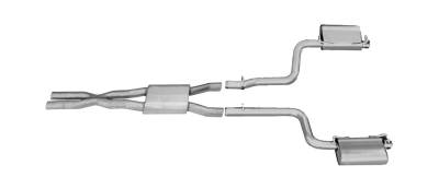 Gibson Performance - Gibson Performance 617007 Cat-Back Dual Split Exhaust System