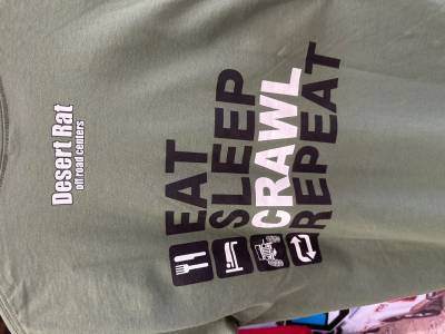 Desert Rat Logo Items - Desert Rat Eat Sleep Crawl T-Shirt - Youth Extra Small